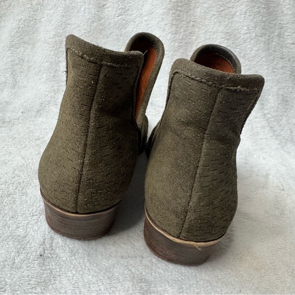 Lucky Brand baley bootie green suede ankle boots size women’s 9 - Picture 5 of 8